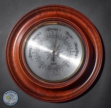 Quality Barometer By STOCKBURGER Made In West Germany Mahogany 22 cm Diameter