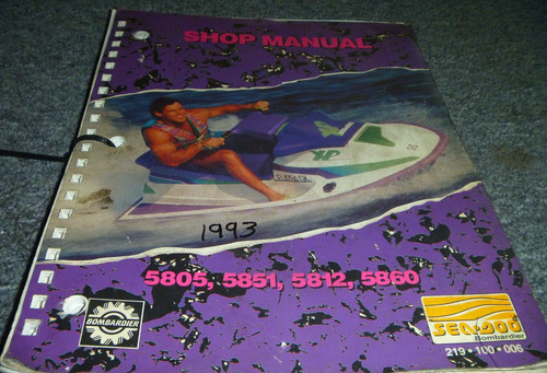 1993 bombardier sea doo 5851 - sea-doo,