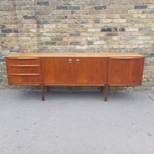 Large Vintage Mid 20th Century Teak Danish Sideboard Circa 1960