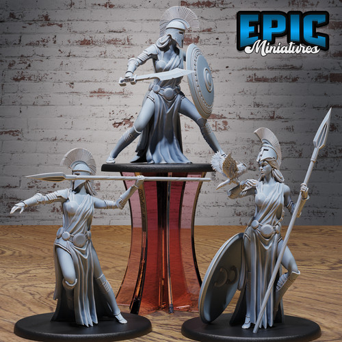 Goddess athena avatar print - 3d,