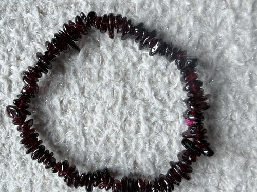 Deep red natural garnet stone - red,