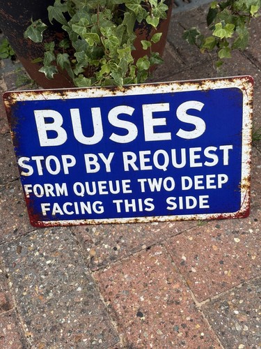 Buses stop request - request, steel