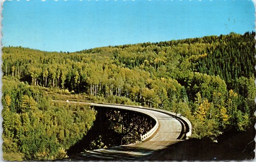 Postcard kiskatinaw wooden - postcard,