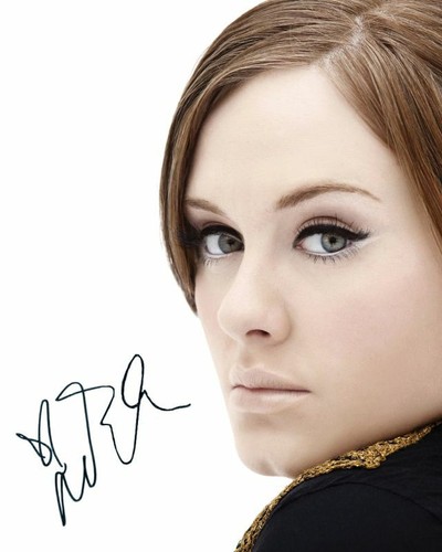 Adele autograph signed photo - adele,