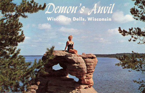 Postcard demon anvil stand - demon's,