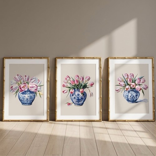 Set chinoiserie tulip - set, 3
