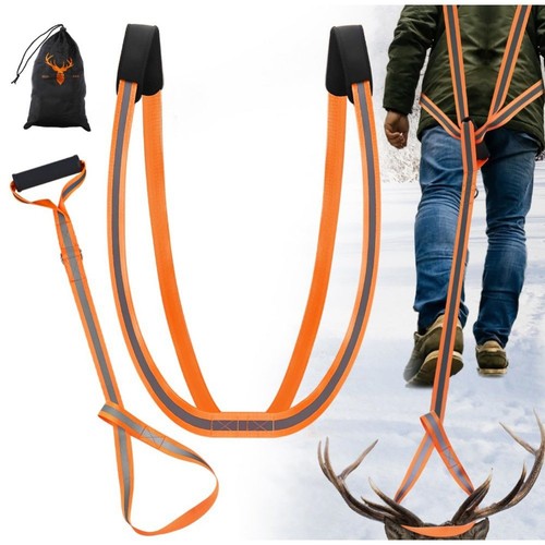 Outdoor deer drag harness with - deer,