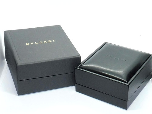 Bvlgari black leather cream - leather,