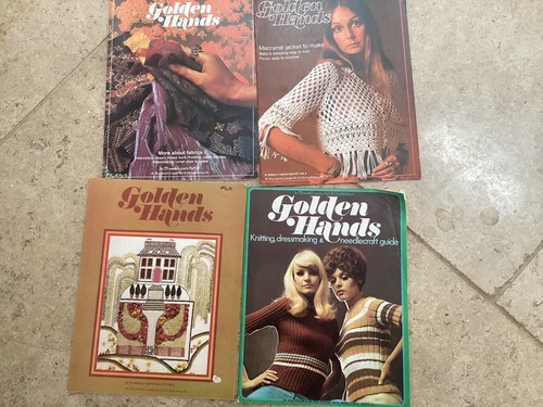 Vintage retro golden hands - golden,