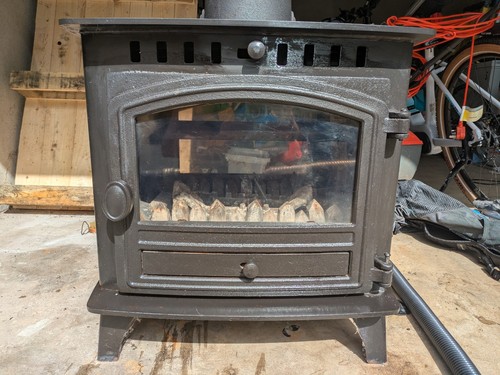 Log burner double - burner,
