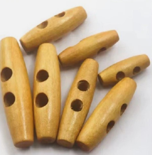40mm wooden toggle button - 40mm,