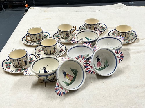 Quimper stoneware - quimper, (french)