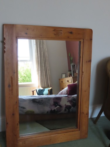 Mirror large vintage reclaimed - mirror,