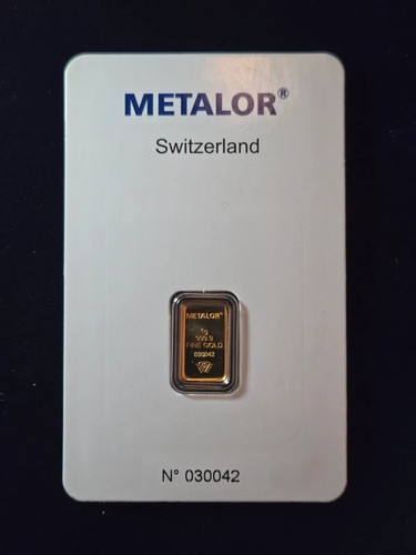 Metalor gold bar 999 fine - metalor,