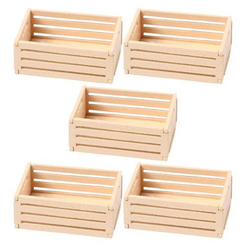5pcs mini wooden storage - 5pcs,