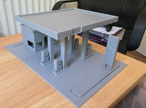 Gauge petrol station 3d - gauge,