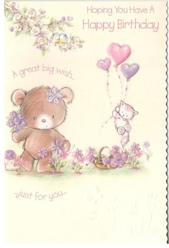 Cute birthday card for women - birthday,