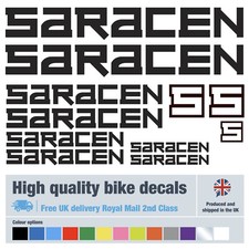 Saracen new bike decals labels
