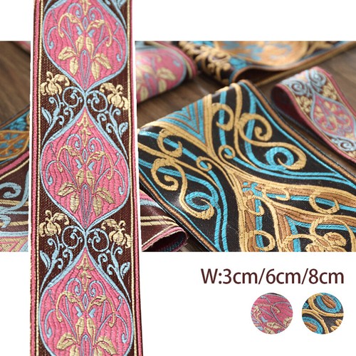 Vintage floral embroidered - 1m,