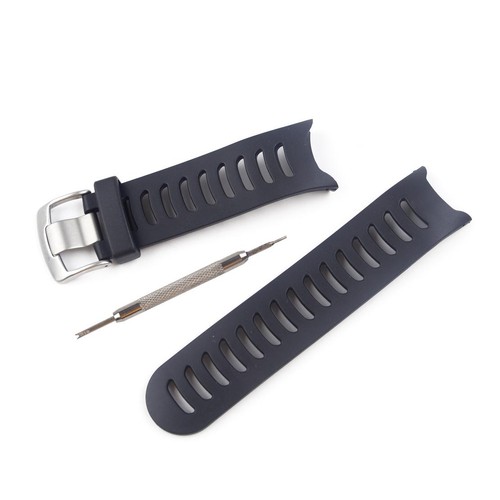 Black wrist watch band - watch, strap