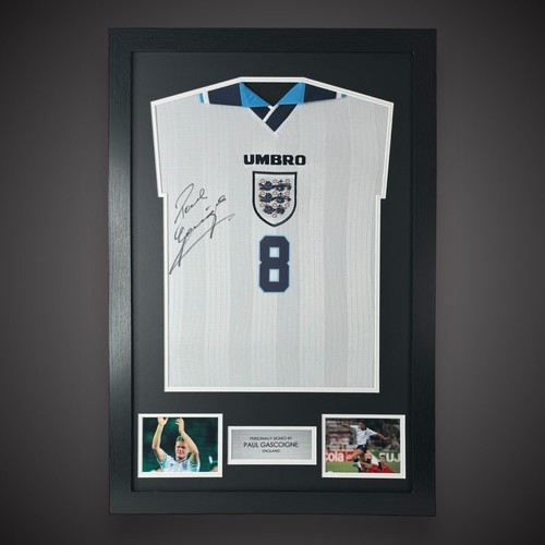 Paul gascoigne hand - signed, and