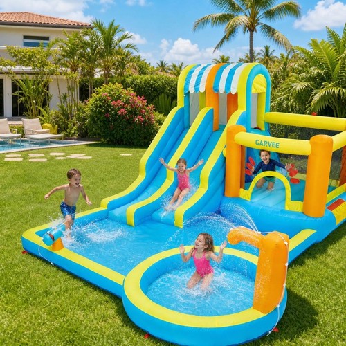 Bouncy castle with inflatable - bouncy,