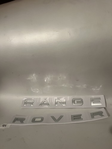 Matt silver badge letters fit - silver,