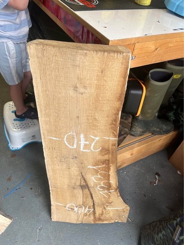 Oak live waney edge - oak, slab