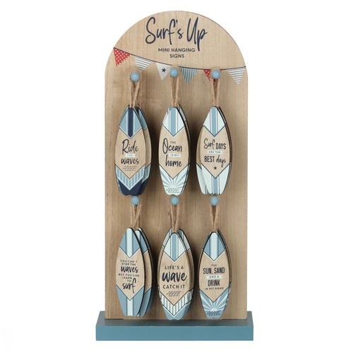 Surf mini surfboard signs - up,