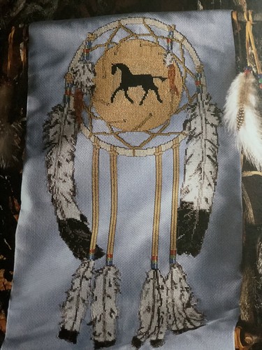 Cross stitch dream catcher - stitch,