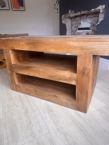 Oak stand with shelves - stand,