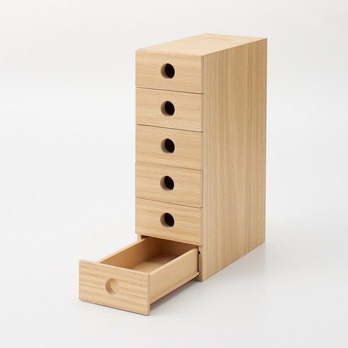 Muji mdf ash wood drawer - ash,