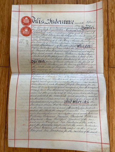 Antique 1925 vellum legal - 1925,