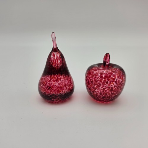 Paperweight red speckled - -,