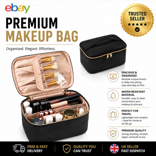 Large makeup bag cosmetic - large,