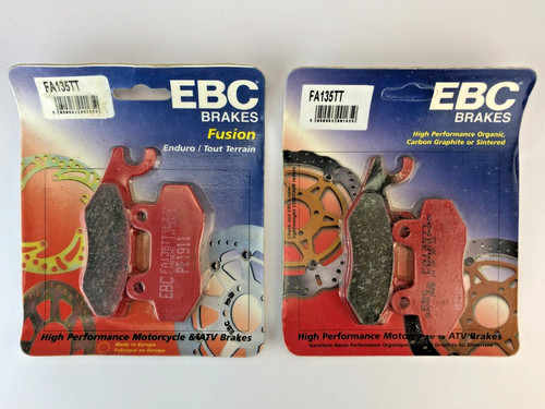Ebc brake pads fa135tt packs - pads, 2