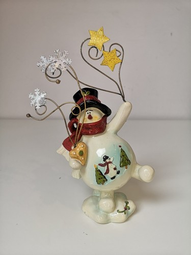 Vintage snowman figurine - vintage,
