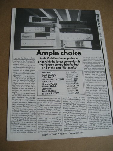 What hifi amplifier - hifi, test