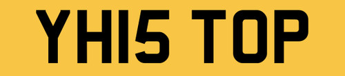 Number plate private - yh,