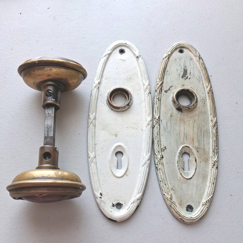 Vintage brass door knob - brass, handle
