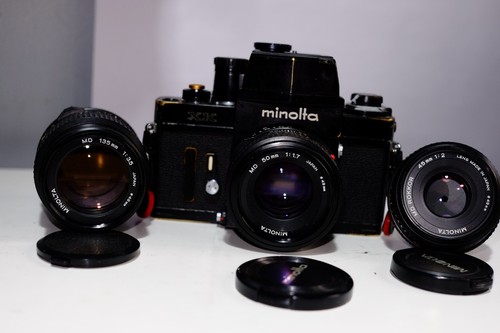Minolta with lenses make - minolta, 3