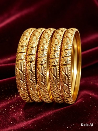 22k gold plated indian - plated, bangles
