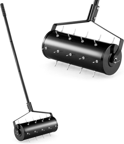 Heavy duty lawn - aerator, with
