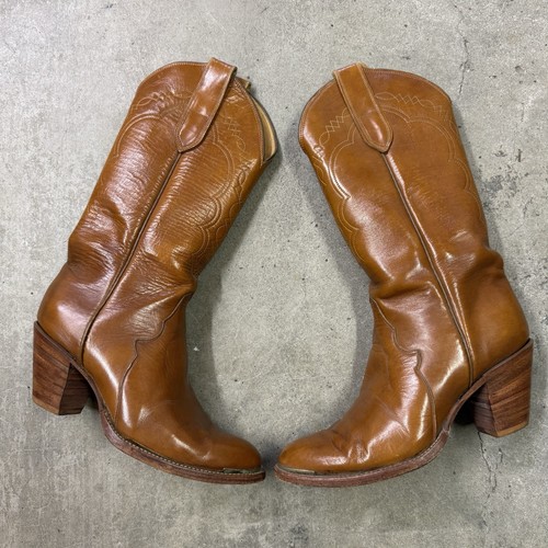 Vintage tony lama cowboy boots - cowboy,