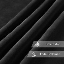 Black faux suede - 1m,