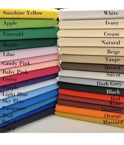Plain 100 cotton fabric - 100%,