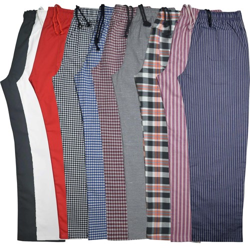 Striped chef trousers - striped,