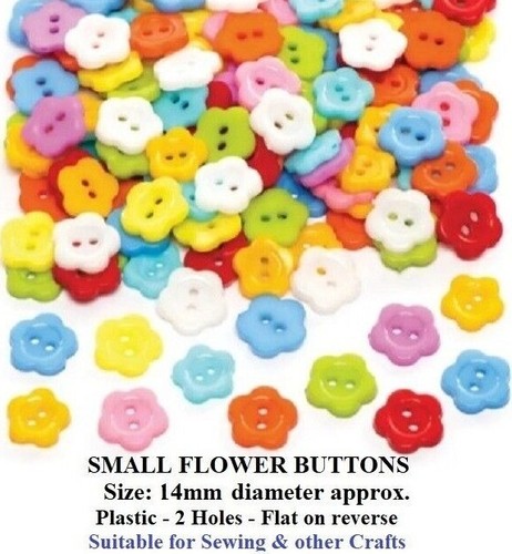 Small flower buttons - buttons, 2-hole