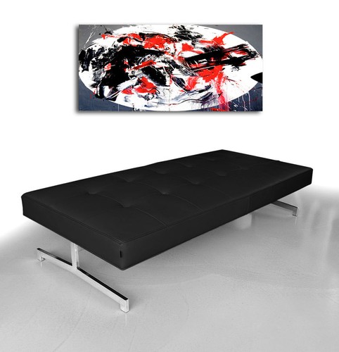 Museum leather sofa - sofa,