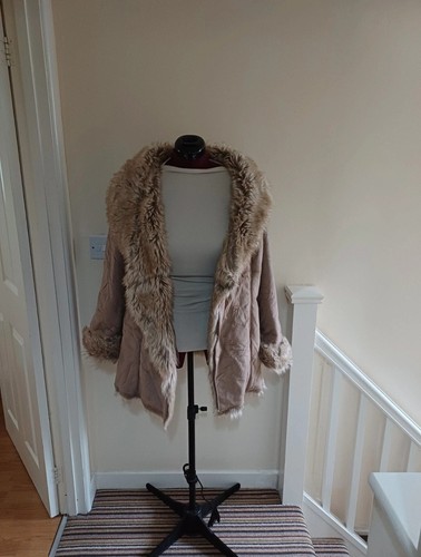 Vintage monsoon beige faux - vintage,